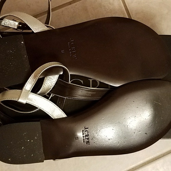 COPY - J Crew Tabbie T Strap classy Gladiator Sandals 11 - Picture 4 of 7